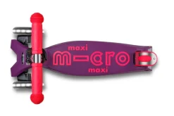 Patinete Maxi Deluxe Plegable Neón LED · Lila/Rosa