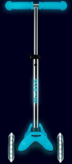 Patinete Mini Deluxe Glow LED · Aqua