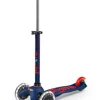 Patinete Mini Deluxe LED · Azul/Rojo