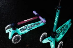 Patinete Mini Deluxe Plegable Orion LED · Azul