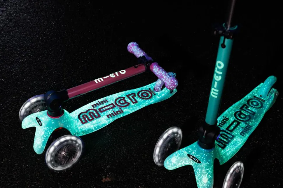 Patinete Mini Deluxe Plegable Orion LED · Azul