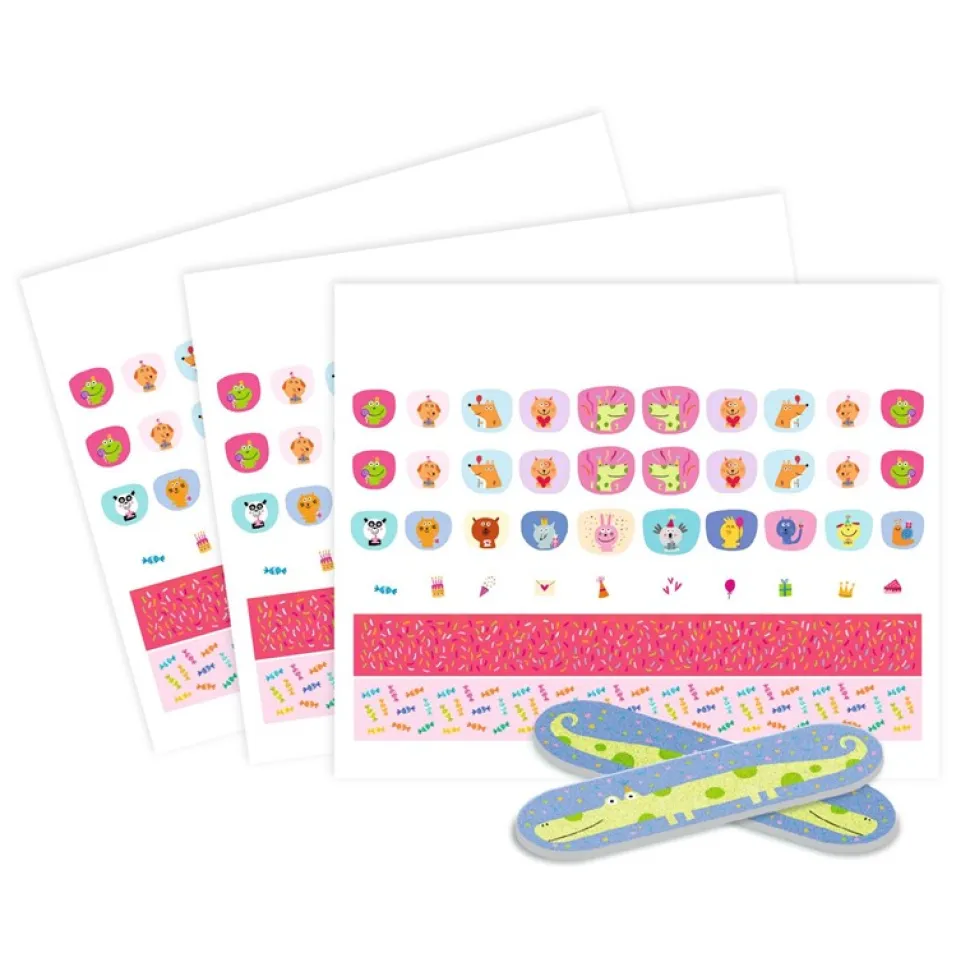 Pegatinas para uñas Feliz Cumpleaños · Djeco