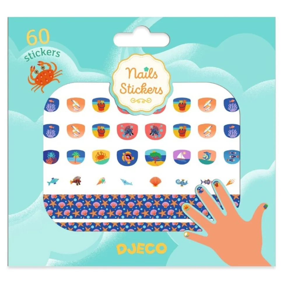 Pegatinas para uñas Mediterráneo · Djeco