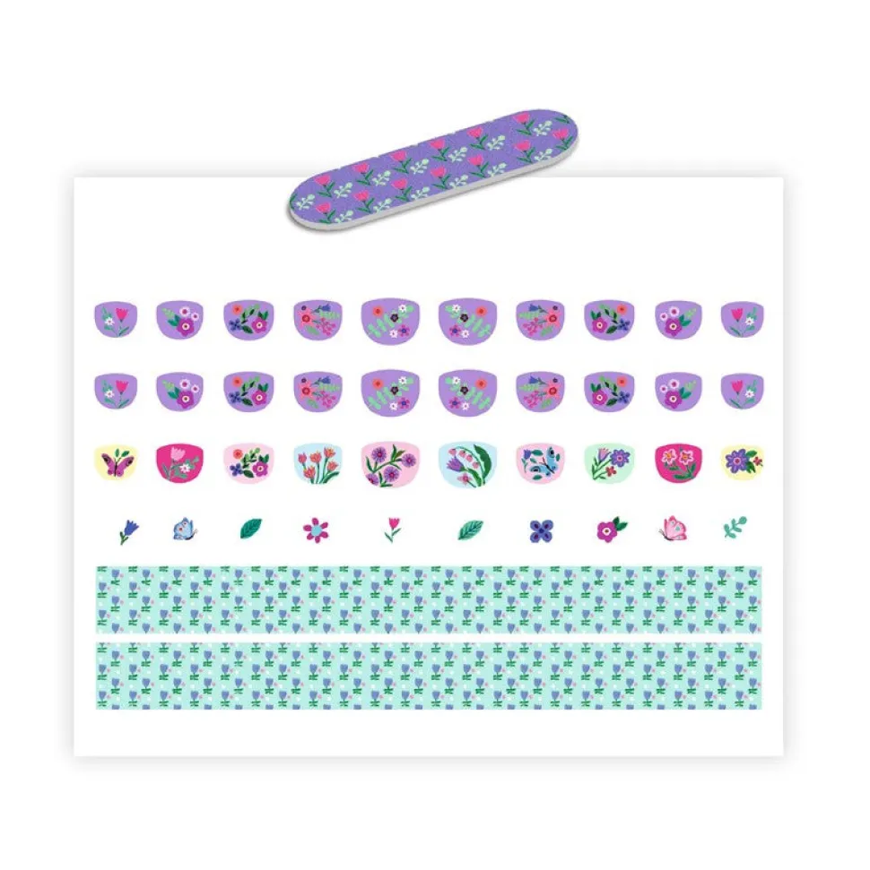 Pegatinas para uñas Petit Fleur · Djeco