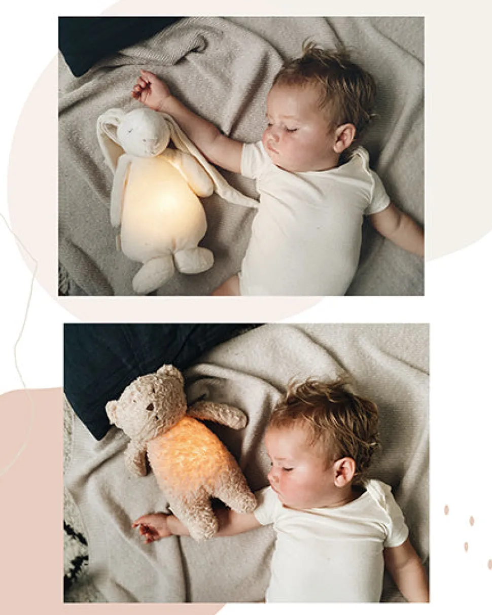 Peluche Luz-Sonido Oso Orgánico Moonie 2.0 Sand Natur