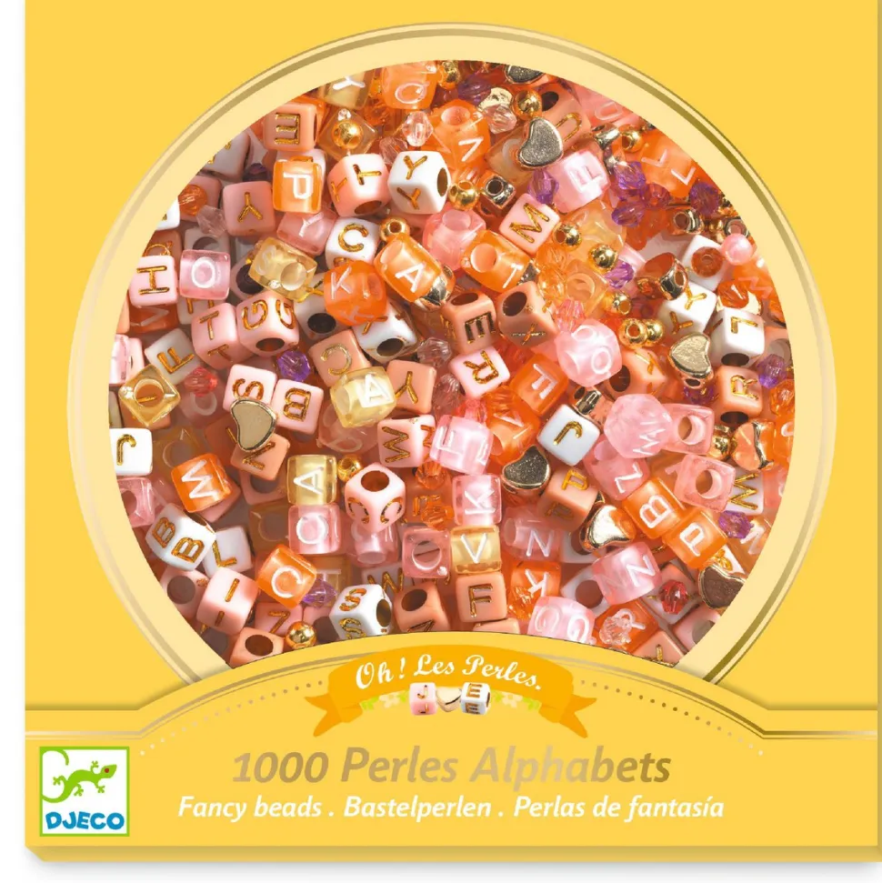 Perlas alfabeto doradas · DJECO