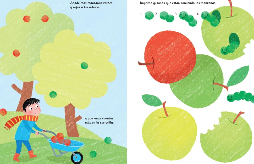 Pinta con los dedos · Jardines