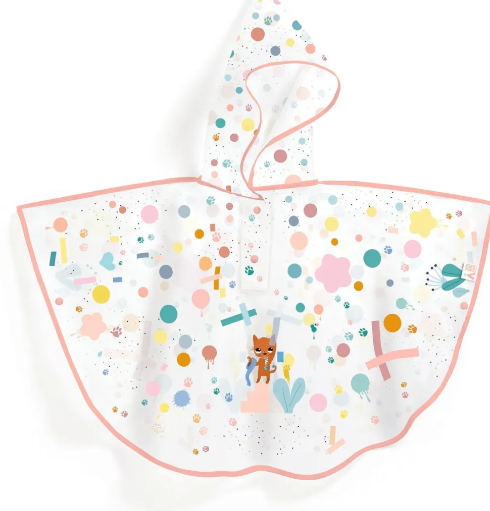 Poncho de Lluvia DJECO · Gato XS 90-110 cm