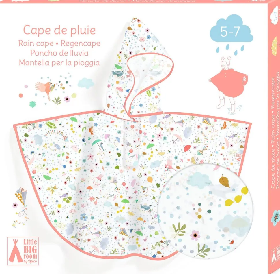 Poncho de Lluvia DJECO · Ligereza S 110-122 cm