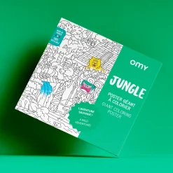 Poster XL Jungla para colorear 100x70 · OMY