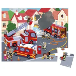 Puzzle Bomberos 24 piezas · Janod