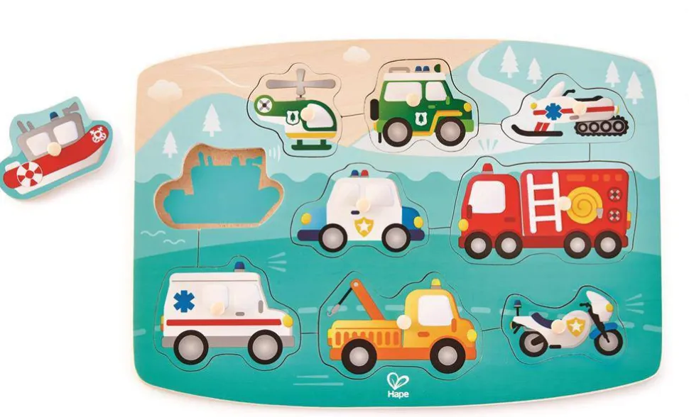 Puzzle Encajable Emergencias · Hape
