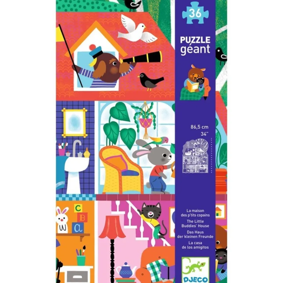 Puzzle Gigante La casa de los amiguitos · Djeco