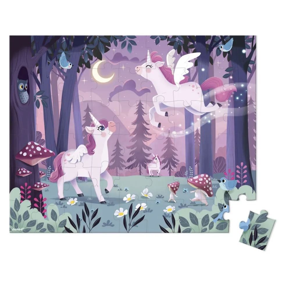 Puzzle 54 piezas - Unicornios · Janod