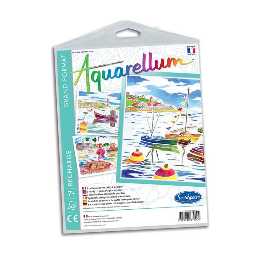 Recambio láminas Aquarellum Grand Puertos pesqueros