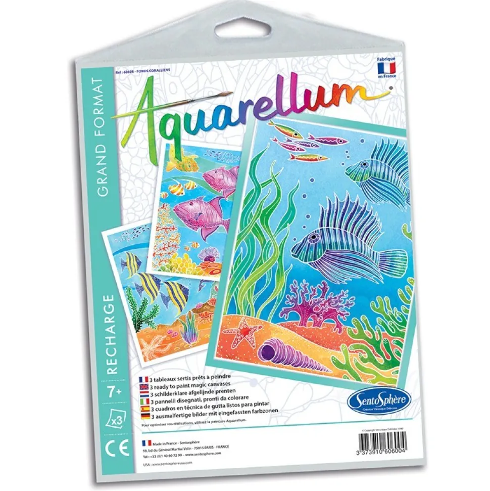 Recambio láminas Aquarellum Grand Arrecifes de Coral