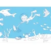 Rollo de papel para garabatos Oceánicos · Hape