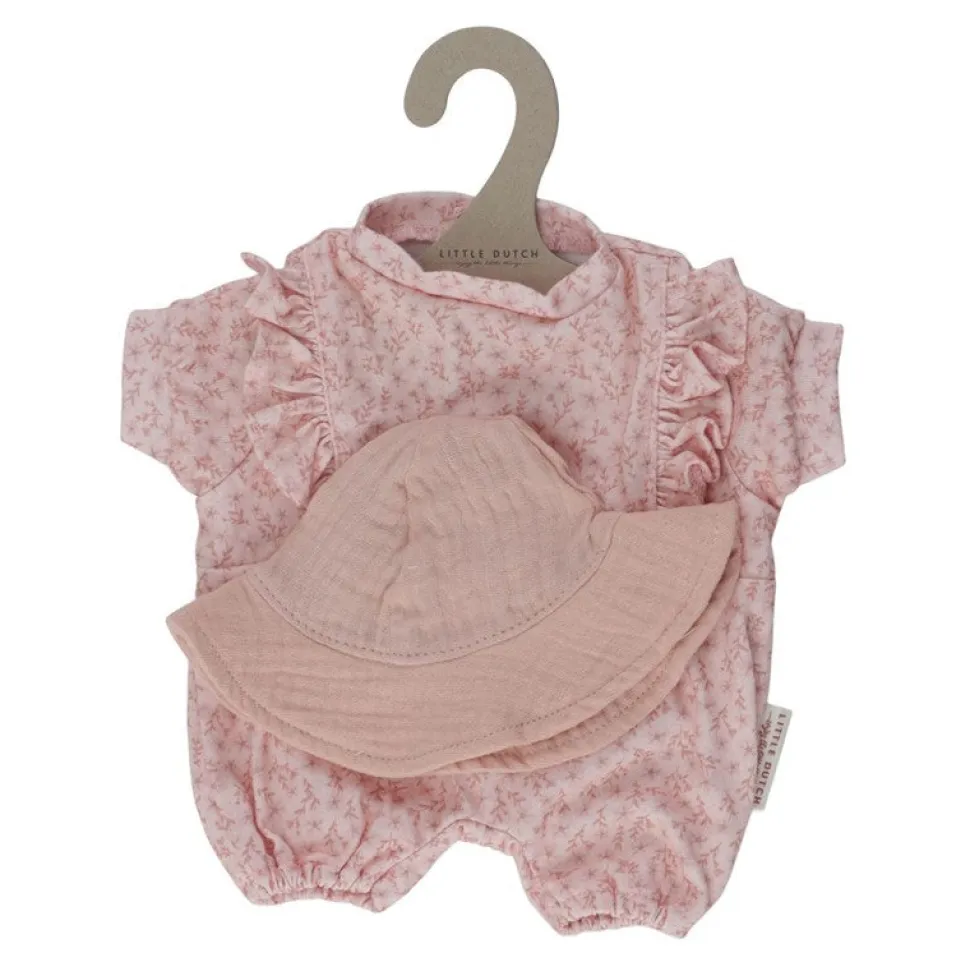 Ropita muñeca rosa flores · Little Dutch