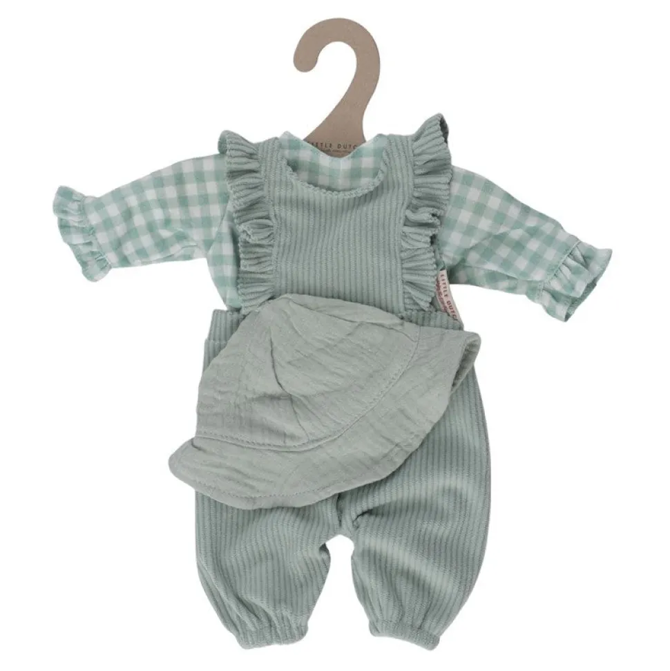 Ropita muñeca verde cuadros · Little Dutch