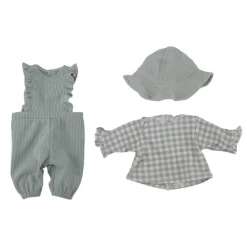 Ropita muñeca verde cuadros · Little Dutch