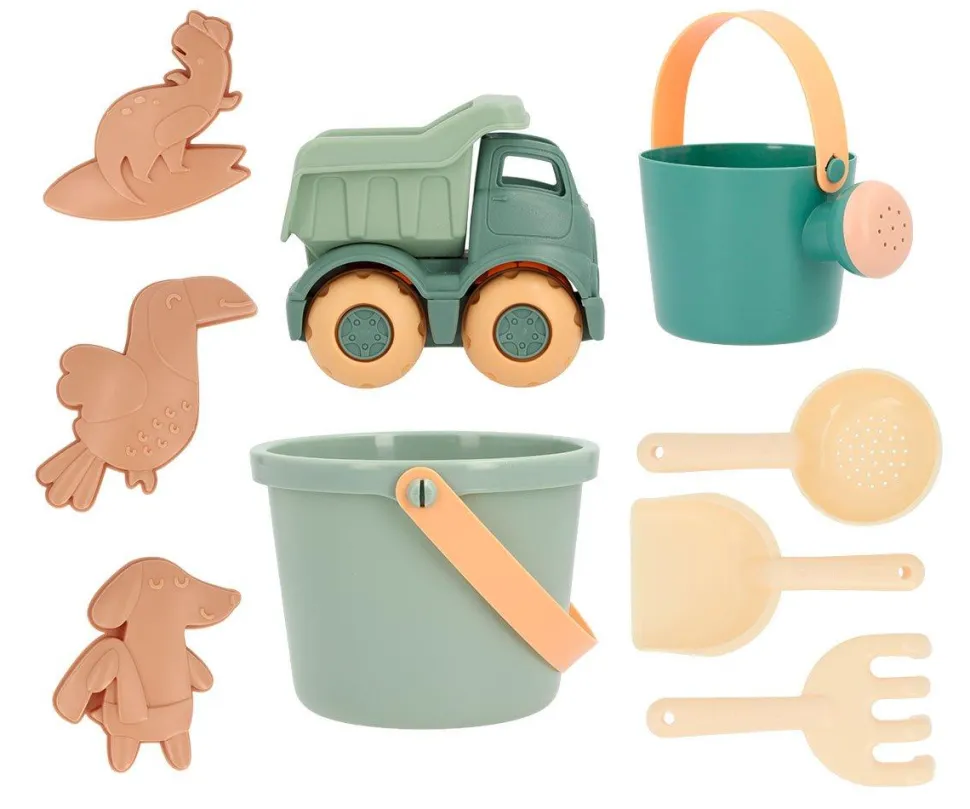 Set de Juguetes de Playa Cubo Camión Sea Green