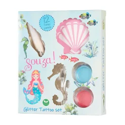 Set tatuajes purpurina Sirenas · Souza