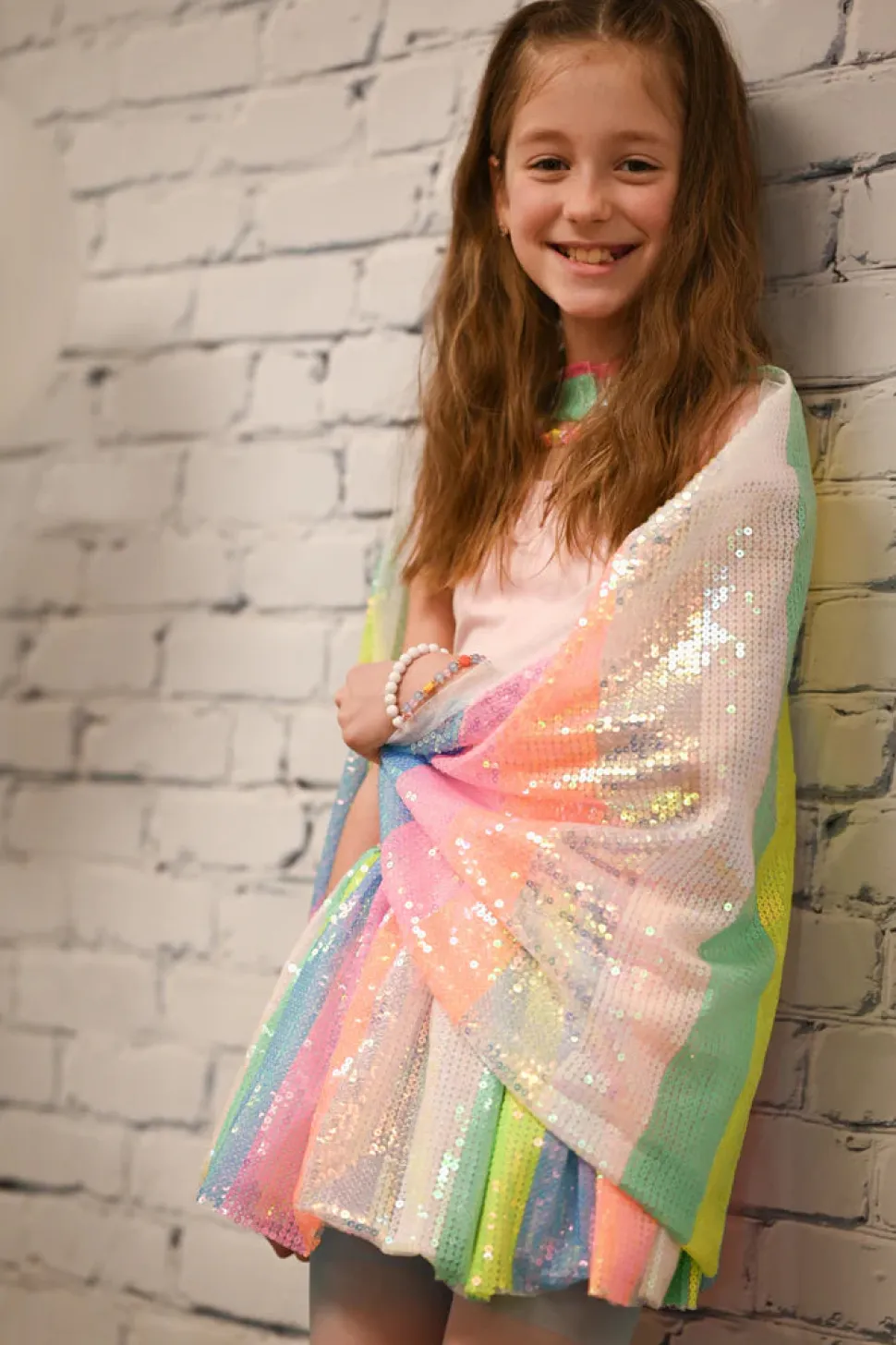 Stripy Sequins Capa · Great Pretenders 4-6 años