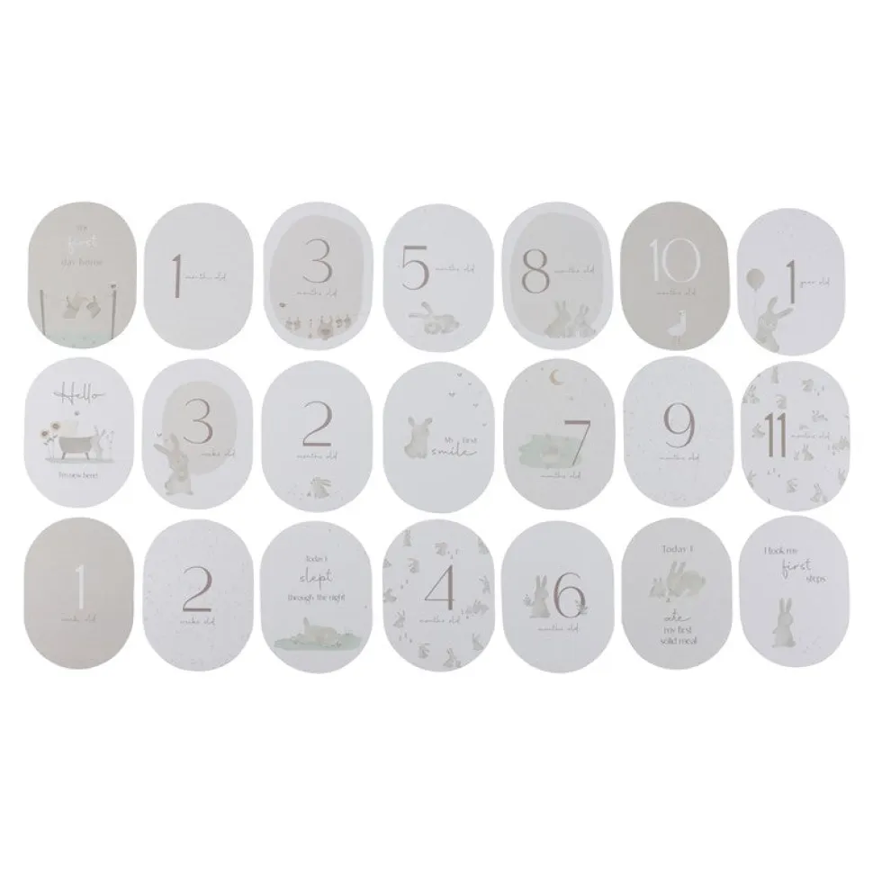 Tarjetas Milestone Baby Bunny · Little Dutch