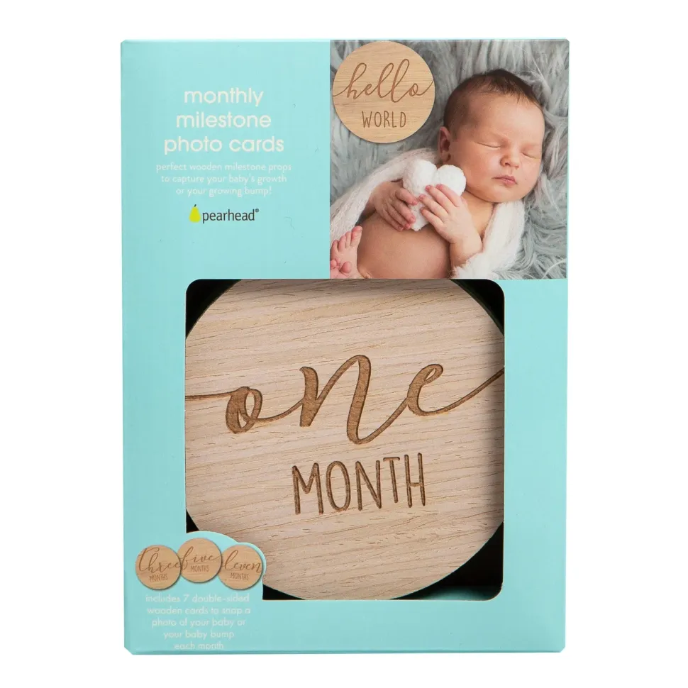 Tarjetas Milestone Madera · Pearhead