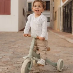 Triciclo con barra Verde · Little Dutch