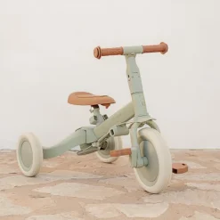 Triciclo con barra Verde · Little Dutch