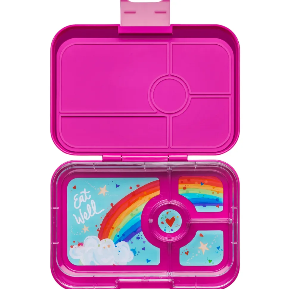 Yumbox Tapas 4 compartimentos Malibú Fucsia + Rainbow