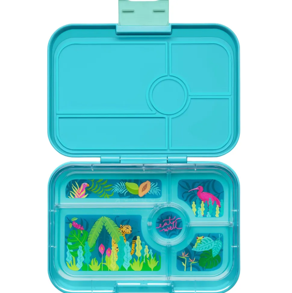 Yumbox Tapas 4 compartimentos Antibes Blue jungla