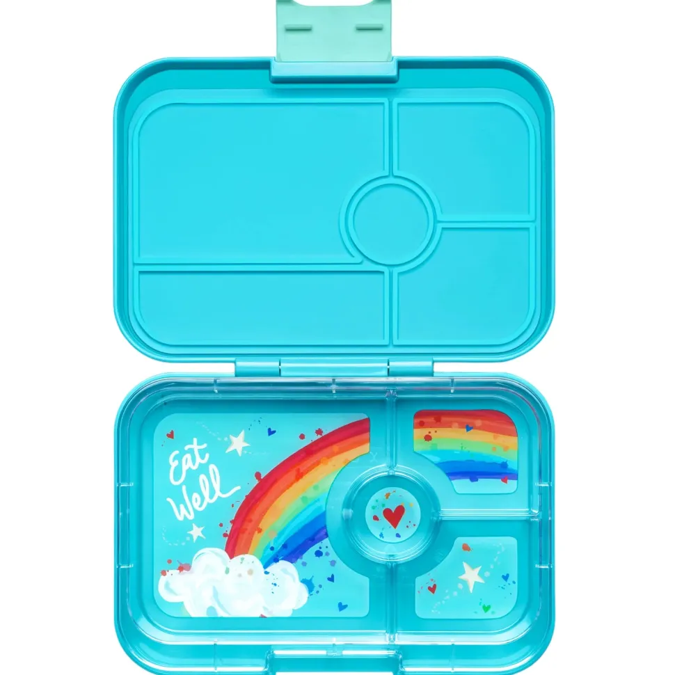 Yumbox Tapas 4 compartimentos Antibes Blue + Rainbow